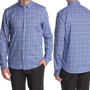 Scotch and Soda Men’s houndstooth plaid regular shirt size small